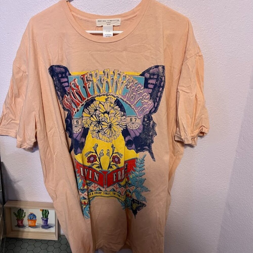 Project Social T Urban Outfitters one size San Francisco graphic T